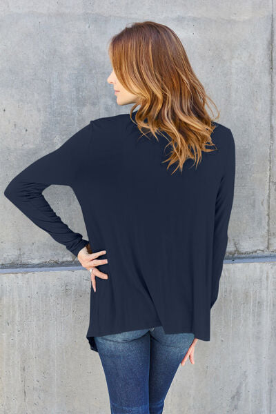 Back to the Basics Open Front Long Sleeve Cover Up