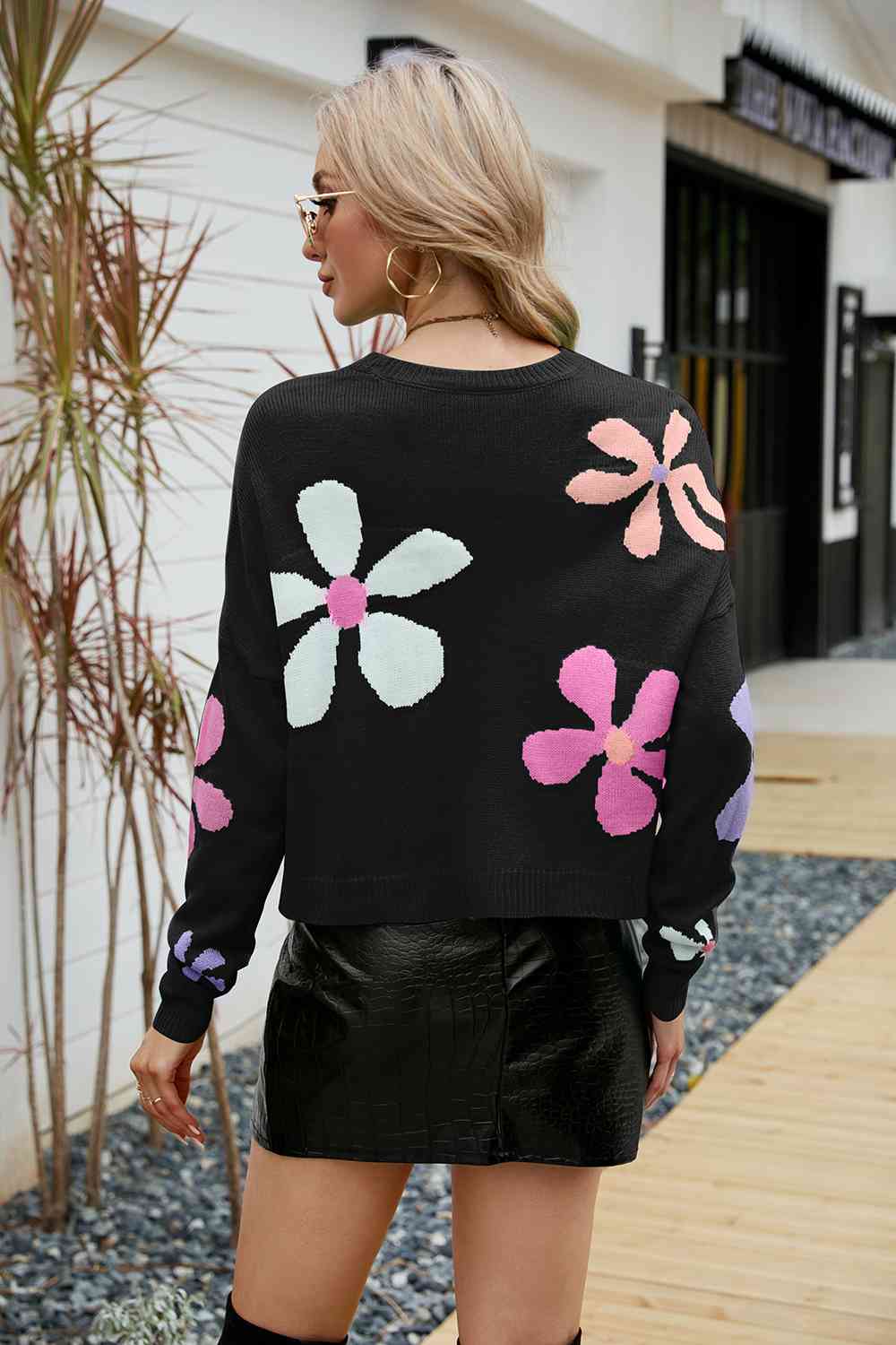 Pastel Flowers Sweater