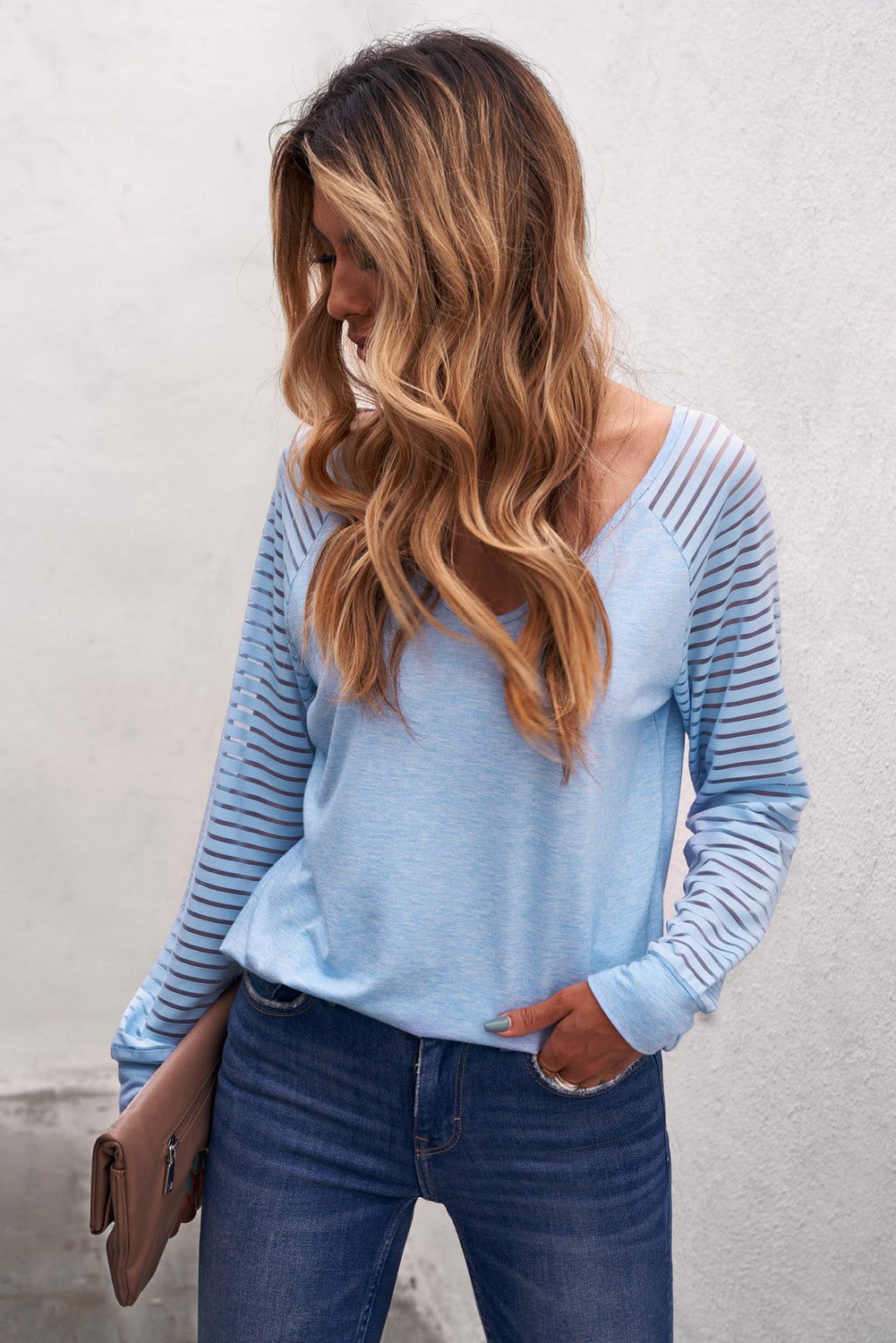 Brynleigh Sheer Striped Top | Multiple Colors