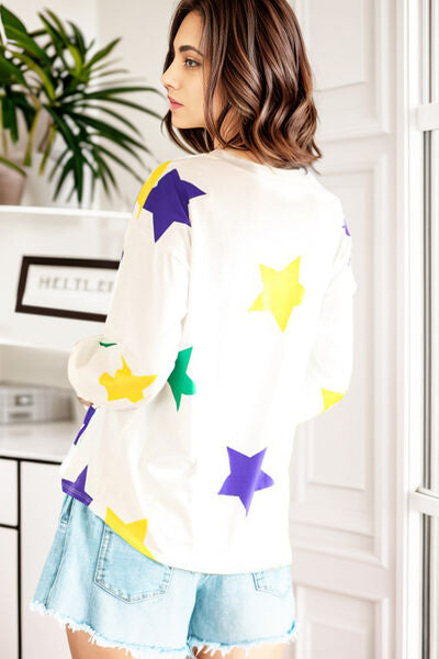 Stars Lantern Sleeve Top