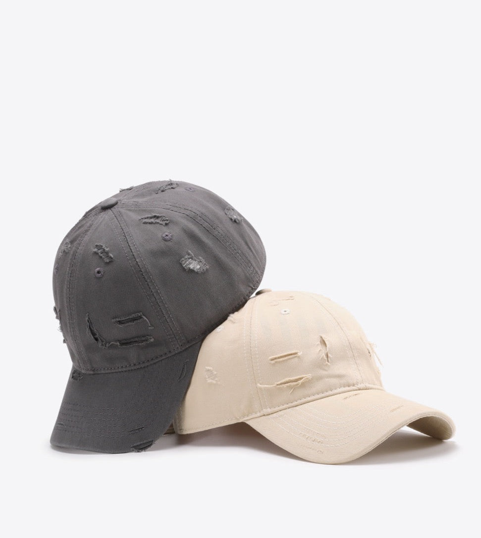 Distressed Adjustable Baseball Cap | Multiple Colors