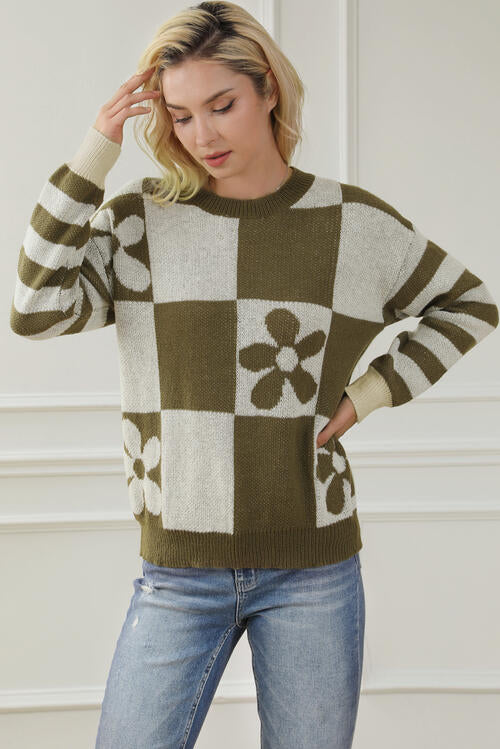 Terracotta Contrast Sweater