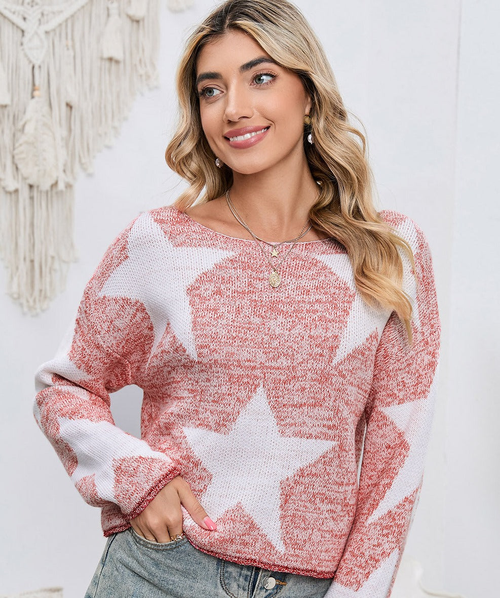 Star Power Knit Top