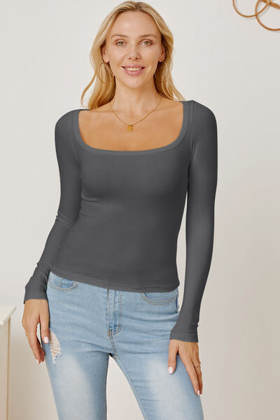 Back to the Basics Square Neck Top