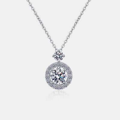 Moissanite Sterling Silver Necklace