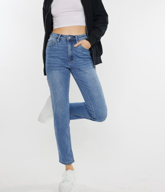 Cat's Whiskers High-Waist Jeans | Kancan