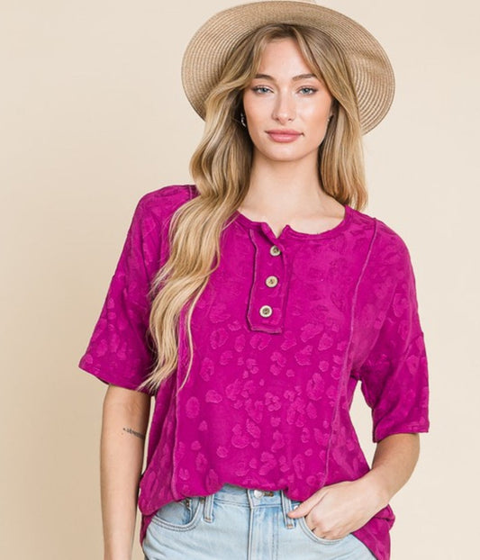 At The Fair Textured Top