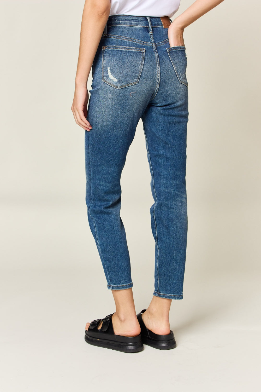 Eloise Tummy Control High-Waist Slim Jeans | Judy Blue