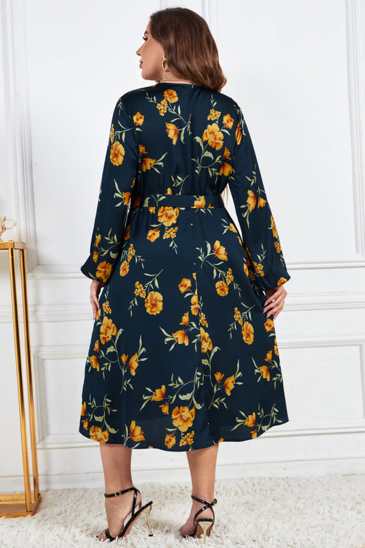Floral Midi Dress | Curvy