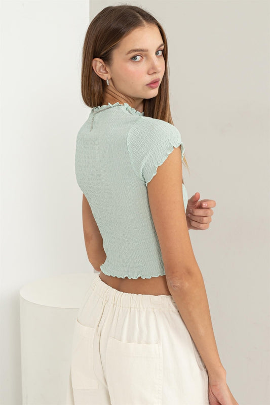 Mint Crop Top