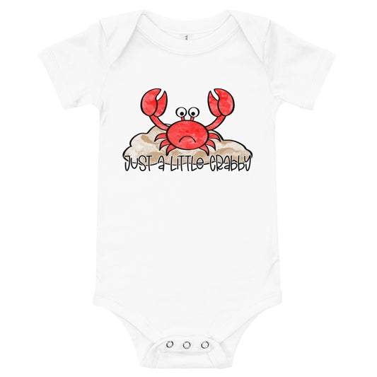 Just a Little Crabby Infant One-Piece - Bella Lia Boutique
