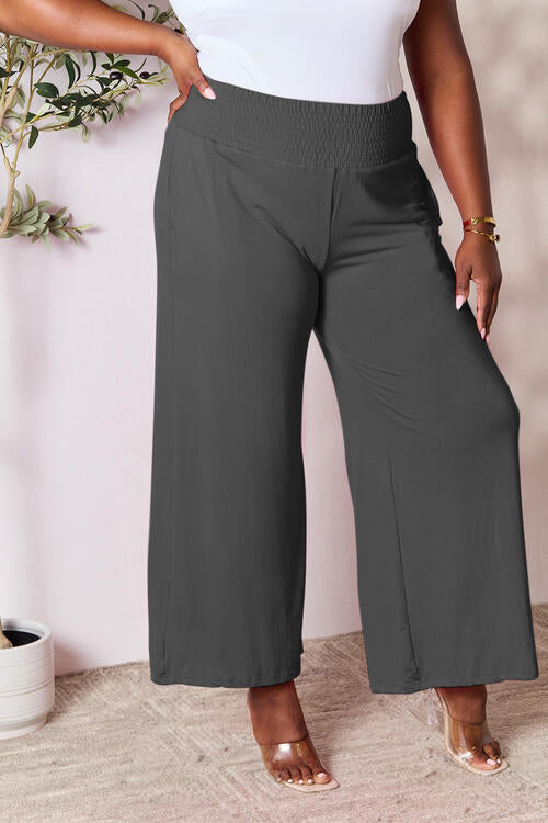 Smocked Wide Leg Pants | Multiple Colors