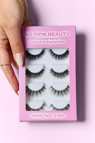 Faux Mink Eyelashes | Variety Pack | 5 Pairs