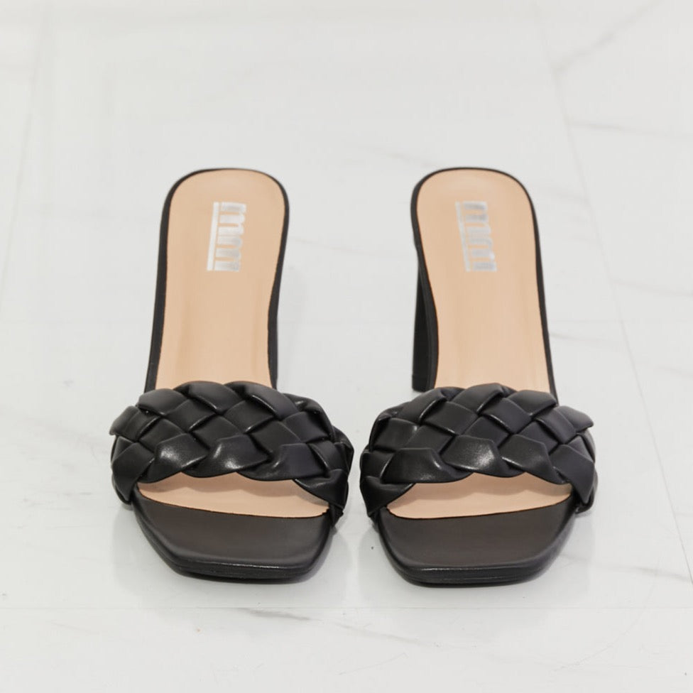 In Love Braided Heels | Black