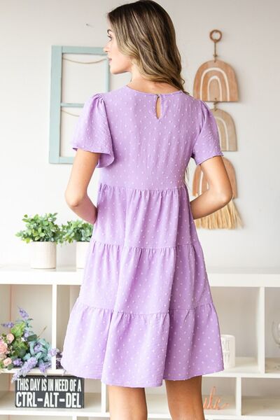 Swiss Dot Tiered Dress