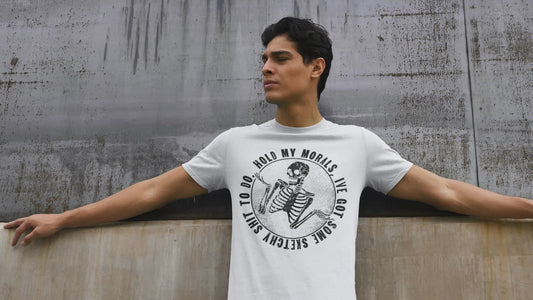 NSFW Hold my Morals Men's Graphic Tee