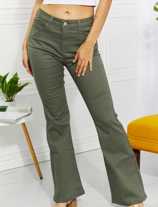 Clementine High-Rise Bootcut Jeans | Zenana