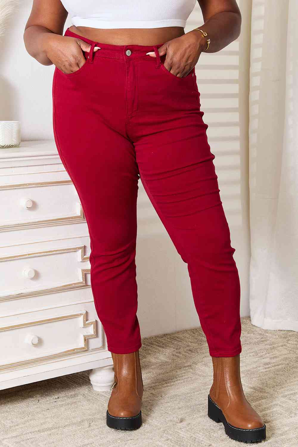 Scarlet High-Waisted Tummy Control Skinny Jeans | Judy Blue