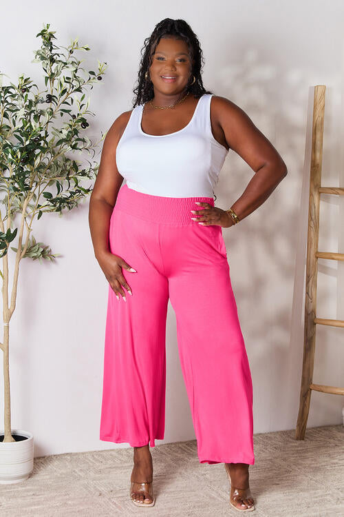 Smocked Wide Leg Pants | Multiple Colors