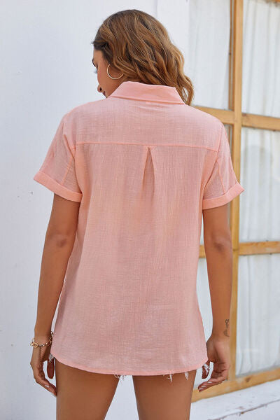 Stretched Thin Button-Up Top | Multiple Colors