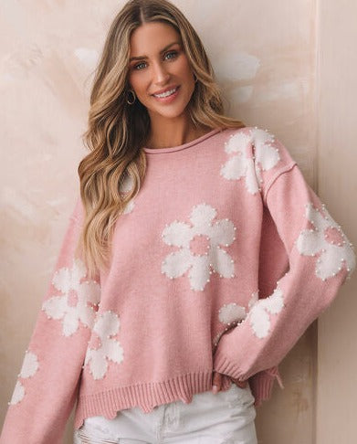 Flower Power Pearl Sweater