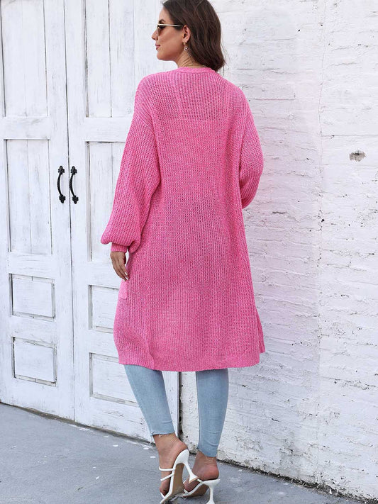 Open Front Longline Cardigan | Multiple Colors