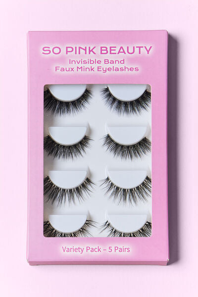 Faux Mink Eyelashes | Variety Pack | 5 Pairs