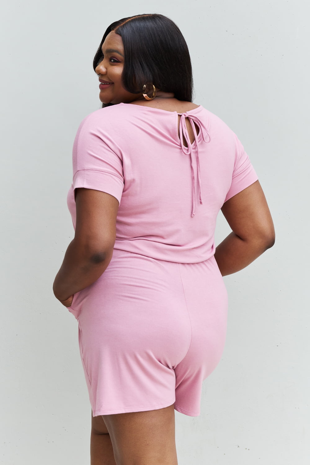 Chilled Out Romper | Light Carnation Pink