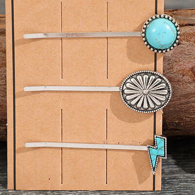 Turquoise Hair Pins | 3 Piece Set