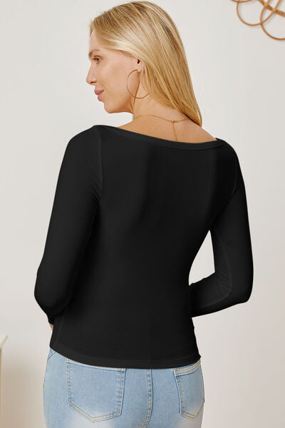 Back to the Basics Square Neck Top