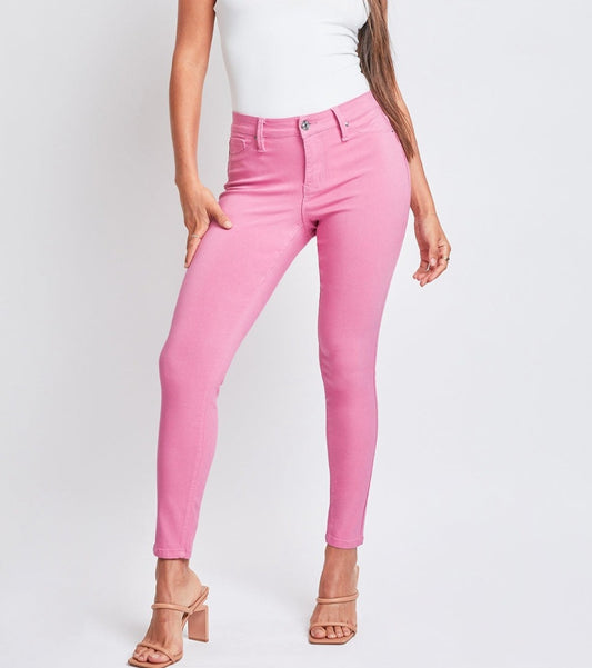 Emily Hyperstretch Mid-Rise Skinny Pants | YMI Jeanswear