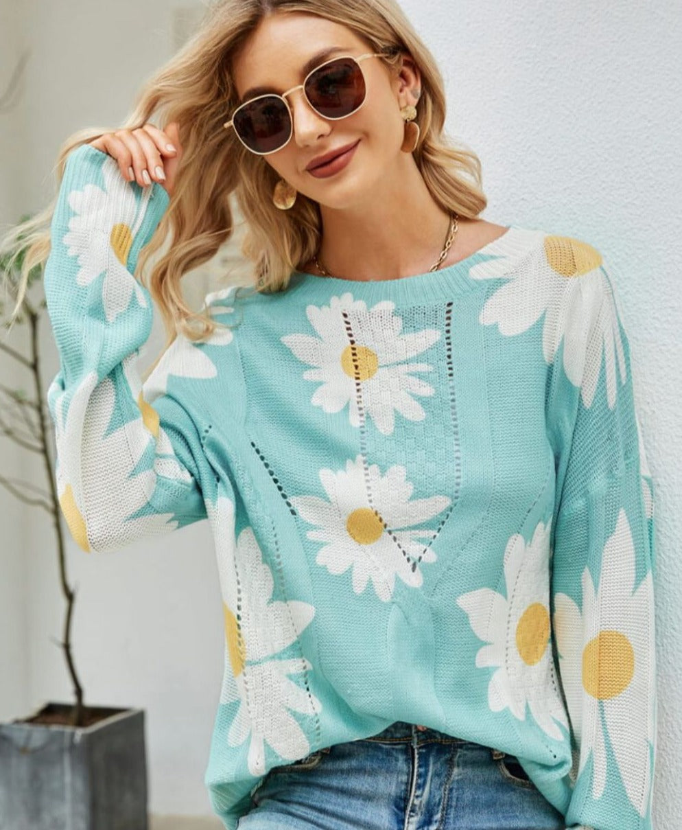 Daisies for Days Sweater | Multiple Colors
