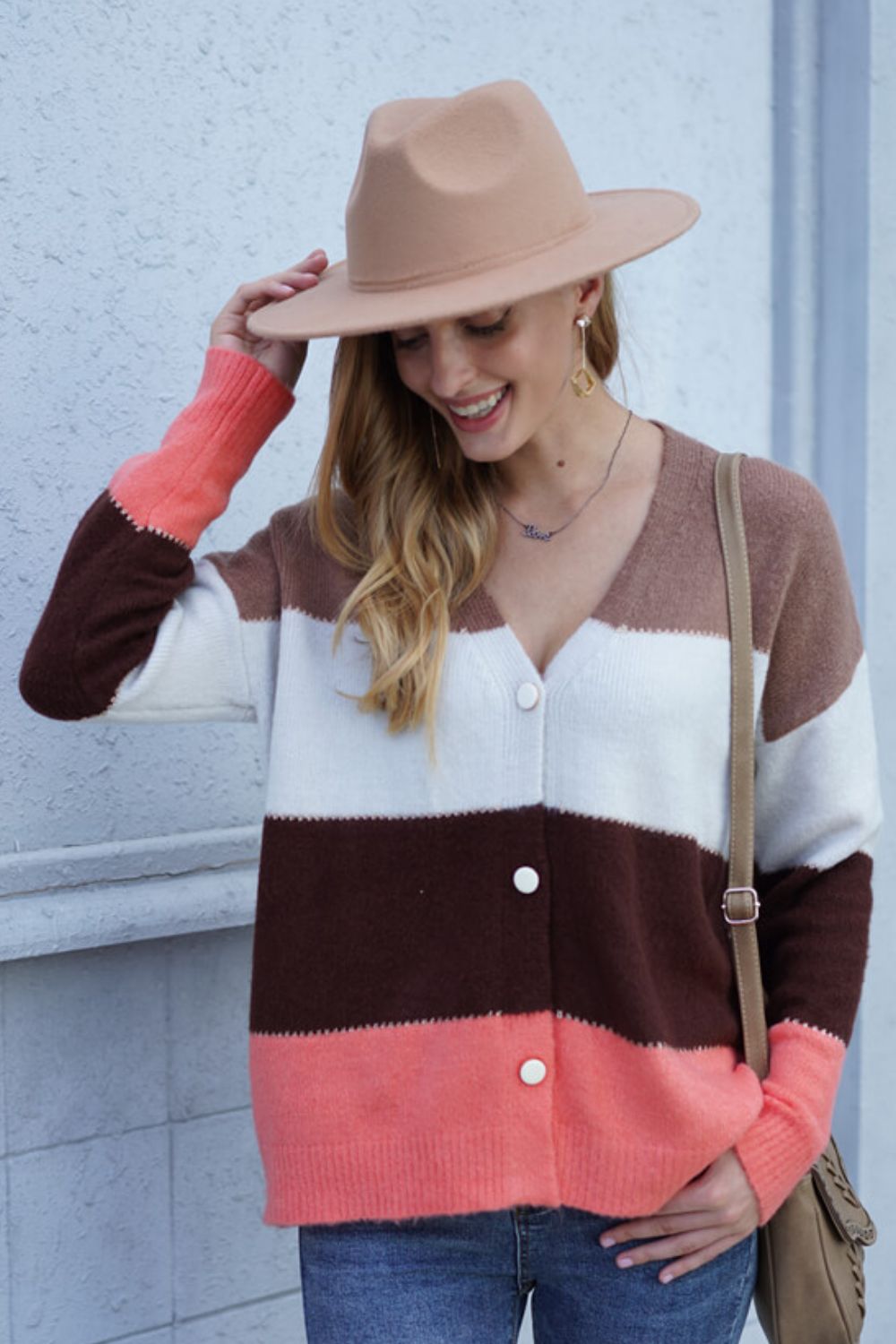 I Heart This Color Block Cardigan