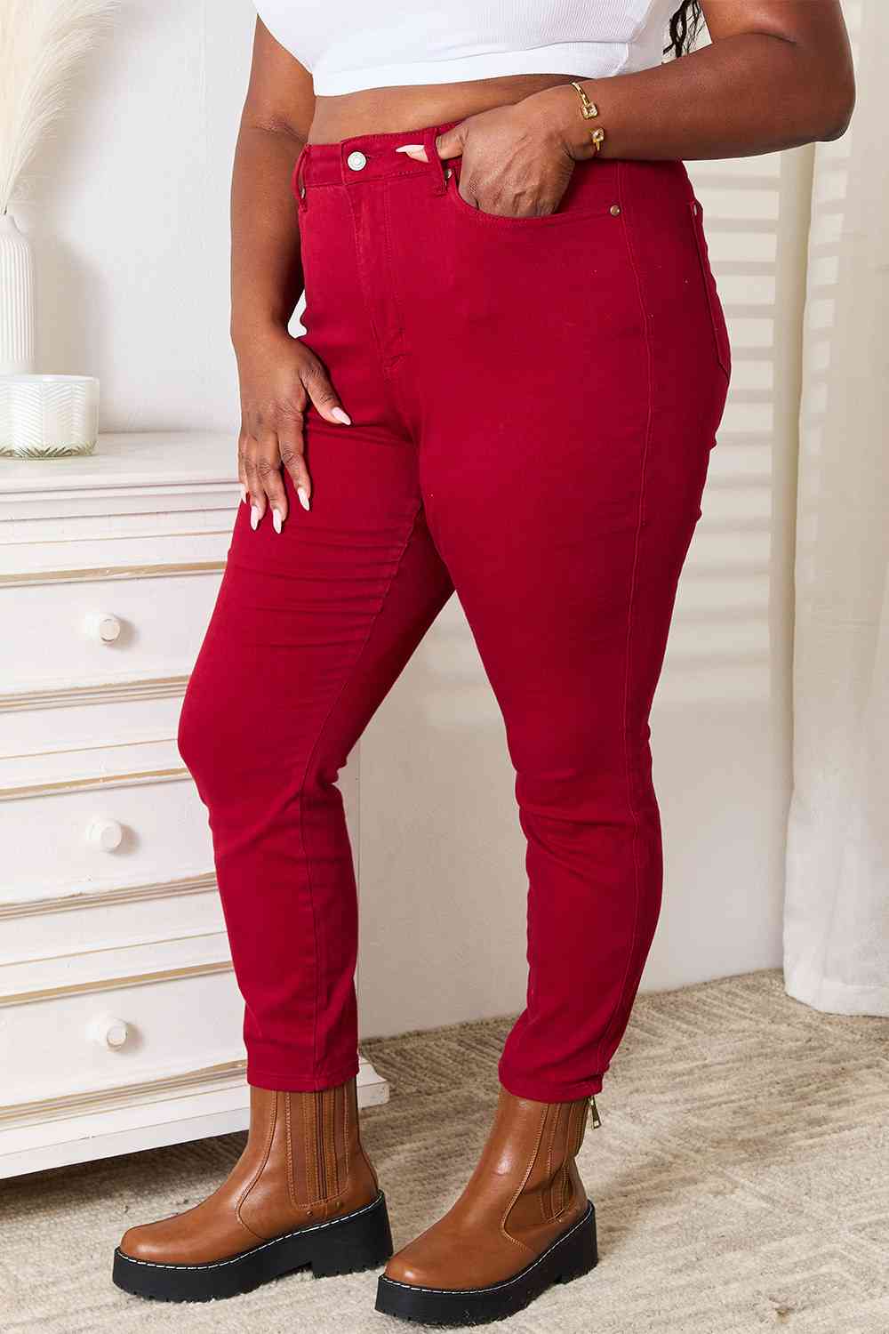 Scarlet High-Waisted Tummy Control Skinny Jeans | Judy Blue