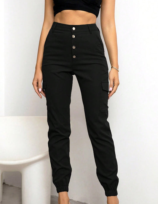 All You Need Button Fly Cargo Pants