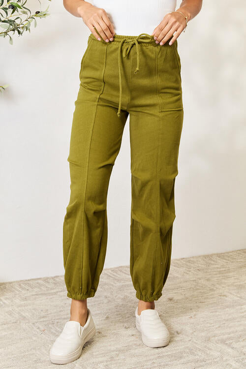 True Moss Drawstring Sweatpants