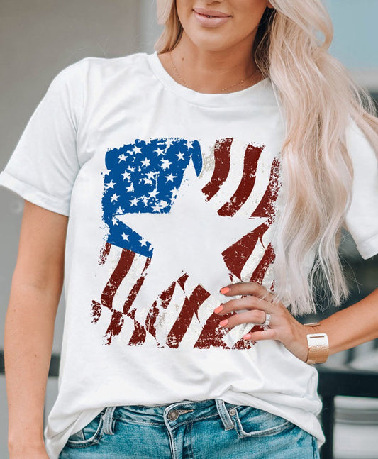 American Flag Graphic Tee