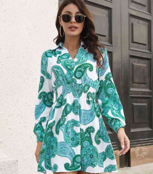 Paisley Smocked Dress