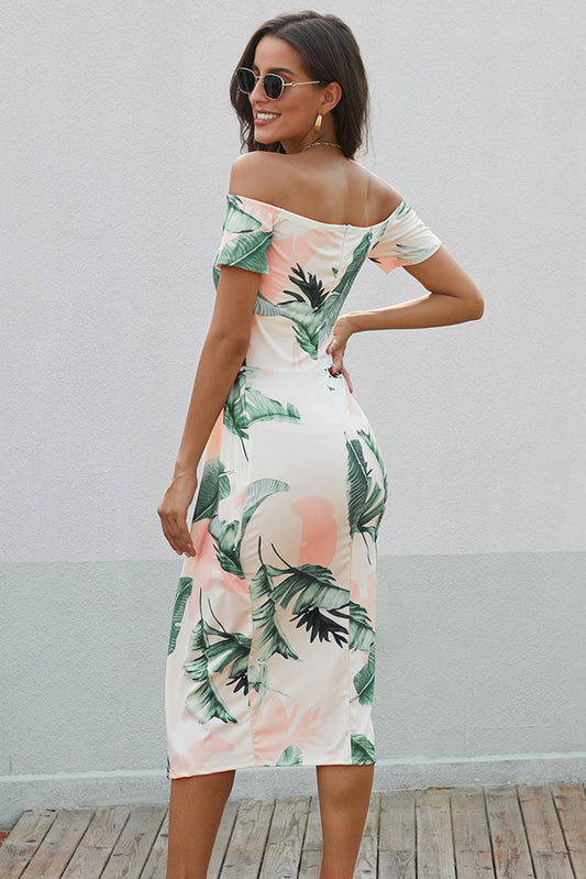 Summer Florals Off-Shoulder Dress | Multiple Colors