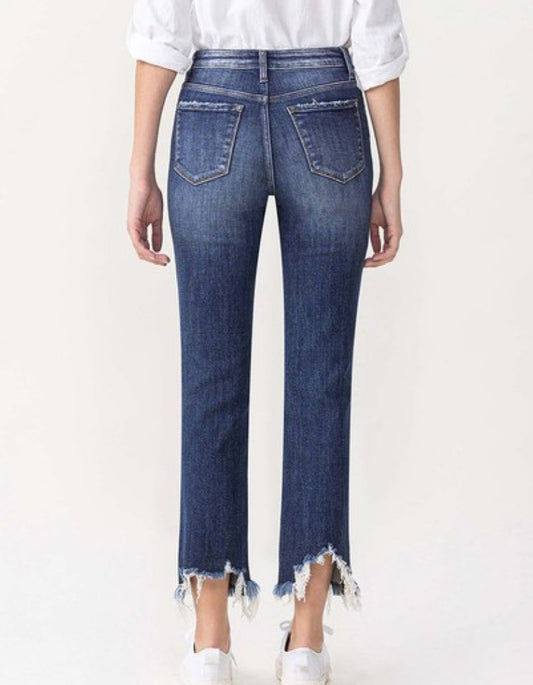 Jackie High Rise Cropped Straight Jeans | Lovervet