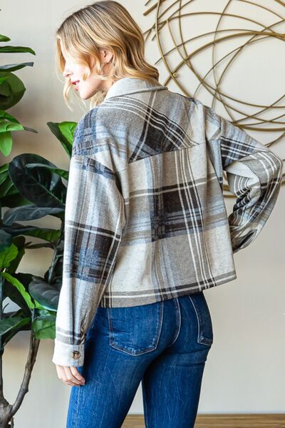 Plaid Button Up Shacket