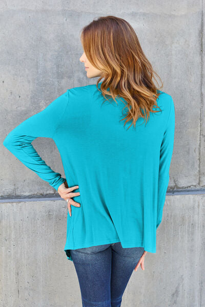 Back to the Basics Open Front Long Sleeve Cover Up