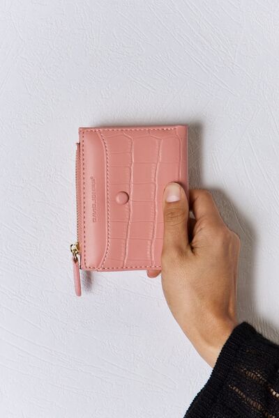 Textured Leather Mini Wallet | David Jones