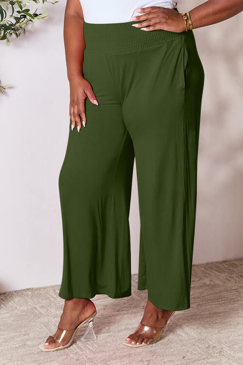 Smocked Wide Leg Pants | Multiple Colors