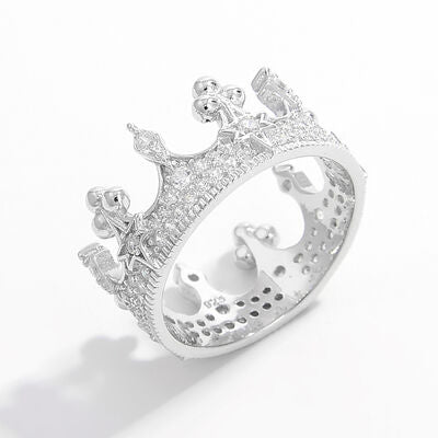 Crown Sterling Silver Ring