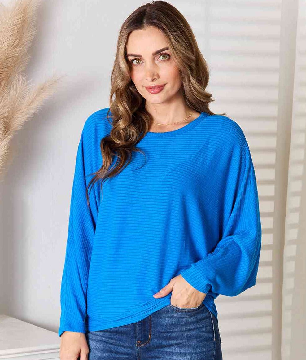 Cobalt Batwing Blouse