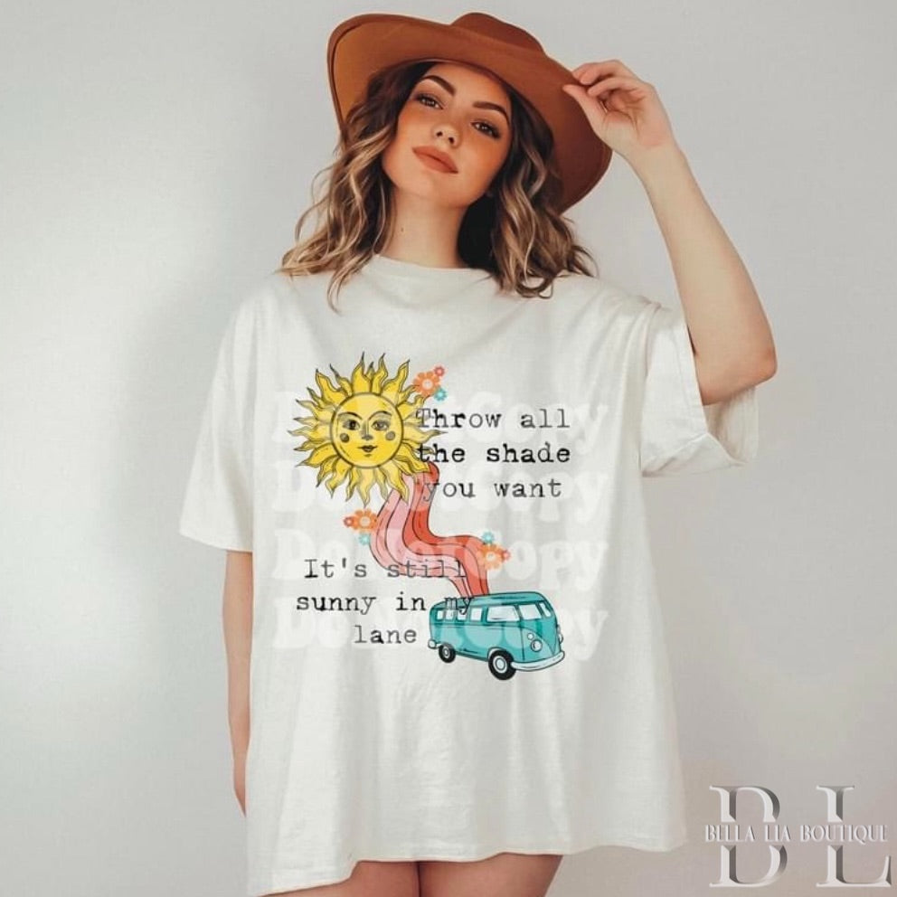 Throw All the Shade Graphic Tee or Sweatshirt - Bella Lia Boutique