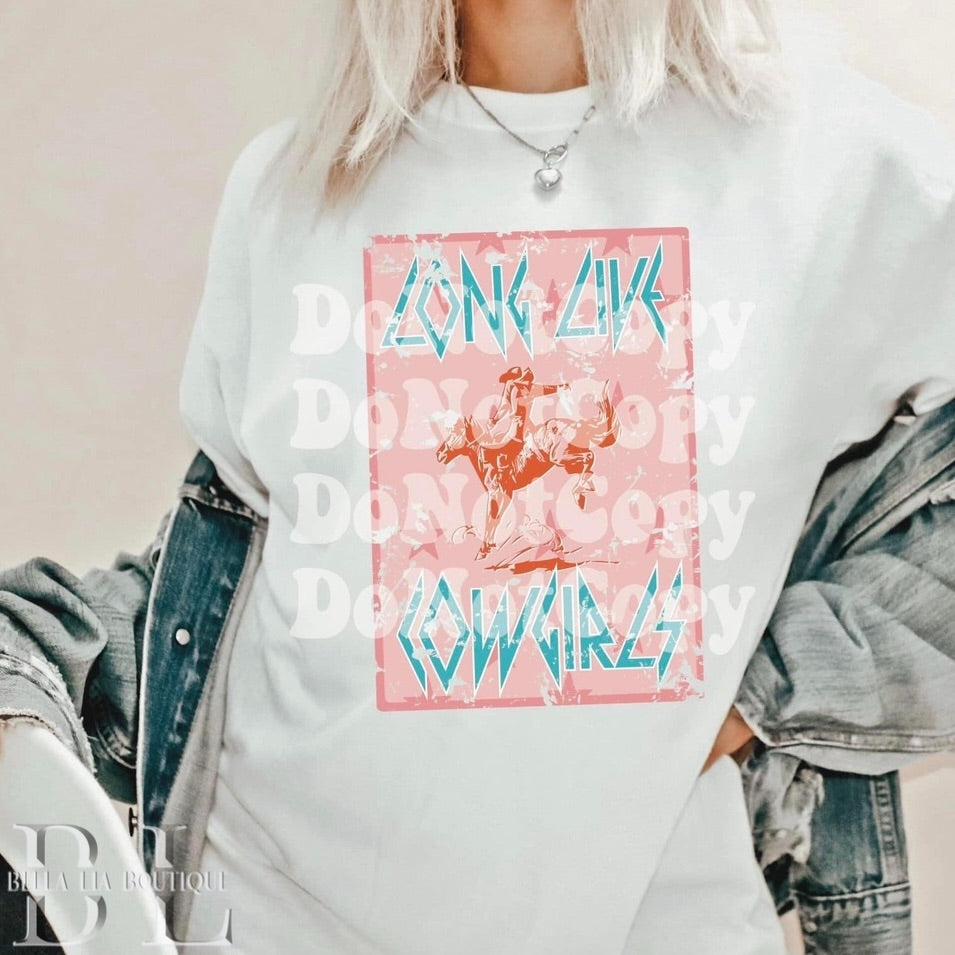 Long Live Coowgirls Graphic Tee or Sweatshirt - Bella Lia Boutique