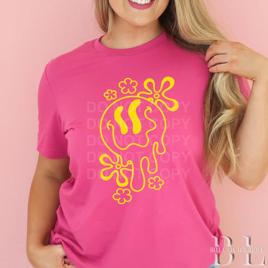 Groovy Smiley Graphic Tee or Sweatshirt - Bella Lia Boutique
