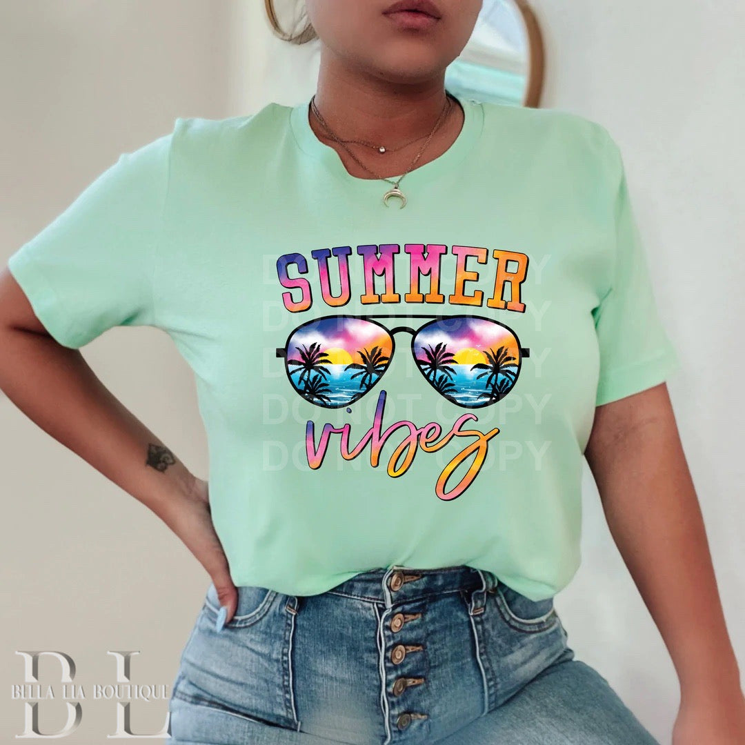 Summer Vibes Graphic Tee or Sweatshirt - Bella Lia Boutique